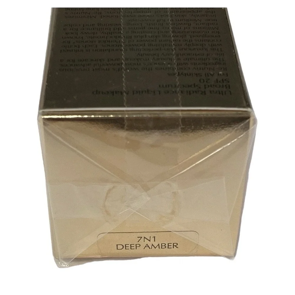 Estee Lauder Re-Nutriv Ultra Radiance Liquid Makeup SPF 20 1 oz‎  Deep Amber NIB
